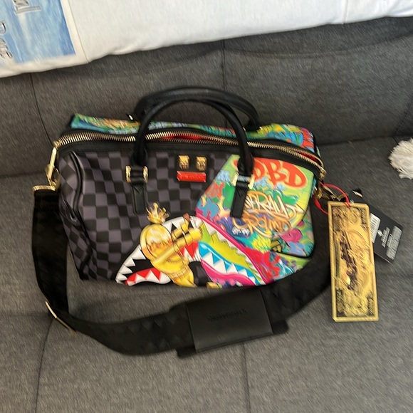 ASTROMANE SHARKS IN SPACE MINI DUFFLE - Picture 2 of 4